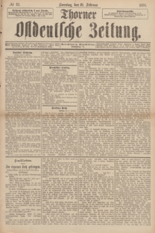 Thorner Ostdeutsche Zeitung. 1888, № 43 (19 Februar) + dod.