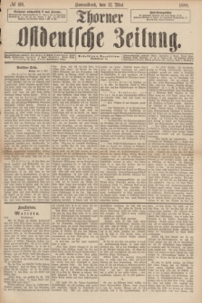 Thorner Ostdeutsche Zeitung. 1888, № 110 (12 Mai)