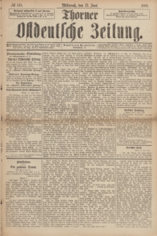 Thorner Ostdeutsche Zeitung. 1888, № 148 (27 Juni)