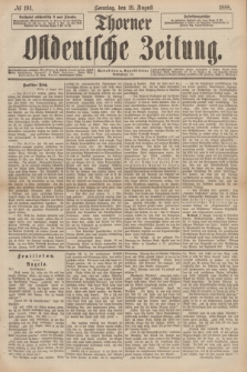 Thorner Ostdeutsche Zeitung. 1888, № 194 (19 August)