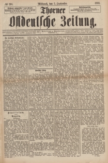 Thorner Ostdeutsche Zeitung. 1888, № 208 (5 September)