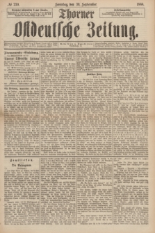 Thorner Ostdeutsche Zeitung. 1888, № 230 (30 September)