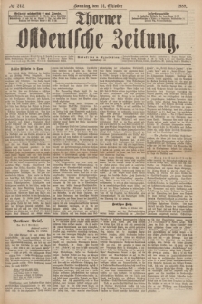 Thorner Ostdeutsche Zeitung. 1888, № 242 (14 Oktober)