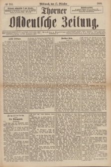 Thorner Ostdeutsche Zeitung. 1888, № 244 (17 Oktober)