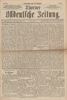 Thorner Ostdeutsche Zeitung. 1888, № 247 (20 Oktober)