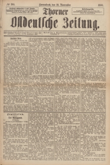 Thorner Ostdeutsche Zeitung. 1888, № 265 (10 November)