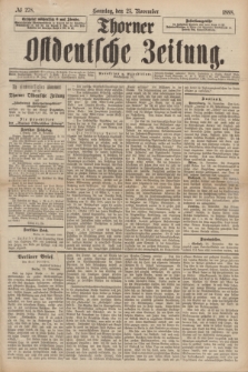 Thorner Ostdeutsche Zeitung. 1888, № 278 (25 November)