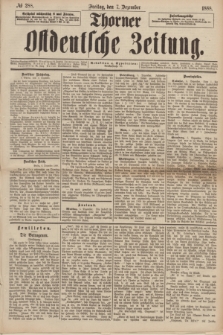 Thorner Ostdeutsche Zeitung. 1888, № 288 (7 Dezember)