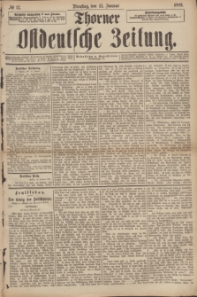 Thorner Ostdeutsche Zeitung. 1889, № 12 (15 Januar)