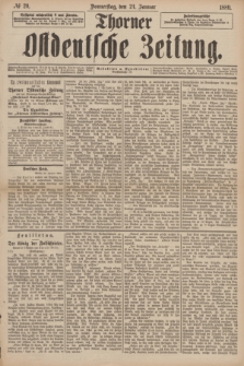 Thorner Ostdeutsche Zeitung. 1889, № 20 (24 Januar)