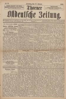 Thorner Ostdeutsche Zeitung. 1889, № 23 (27 Januar)