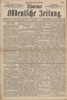 Thorner Ostdeutsche Zeitung. 1889, № 34 (9 Februar)