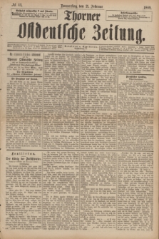 Thorner Ostdeutsche Zeitung. 1889, № 44 (21 Februar)