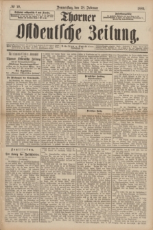 Thorner Ostdeutsche Zeitung. 1889, № 50 (28 Februar)