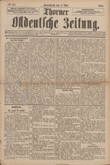 Thorner Ostdeutsche Zeitung. 1889, № 104 (4 Mai)