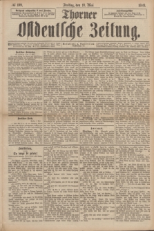 Thorner Ostdeutsche Zeitung. 1889, № 109 (10 Mai)