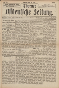 Thorner Ostdeutsche Zeitung. 1889, № 122 (26 Mai) + dod.