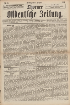 Thorner Ostdeutsche Zeitung. 1889, № 178 (2 August)