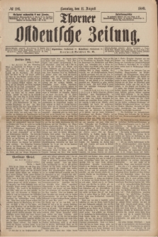 Thorner Ostdeutsche Zeitung. 1889, № 186 (11 August)