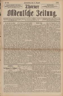 Thorner Ostdeutsche Zeitung. 1889, № 191 (17 August)