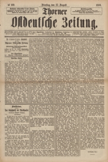 Thorner Ostdeutsche Zeitung. 1889, № 199 (27 August)