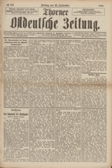 Thorner Ostdeutsche Zeitung. 1889, № 214 (13 September)