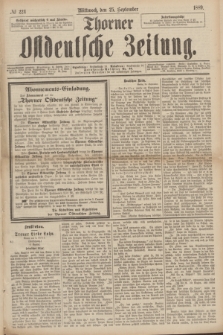 Thorner Ostdeutsche Zeitung. 1889, № 224 (25 September)