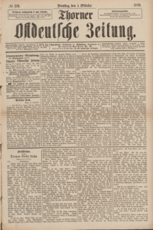 Thorner Ostdeutsche Zeitung. 1889, № 229 (1 Oktober)