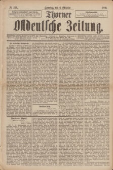Thorner Ostdeutsche Zeitung. 1889, № 234 (6 Oktober)