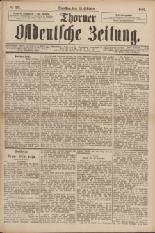 Thorner Ostdeutsche Zeitung. 1889, № 241 (15 Oktober)