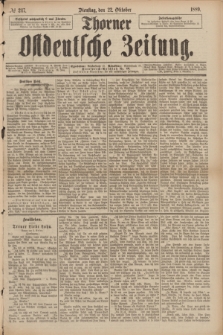 Thorner Ostdeutsche Zeitung. 1889, № 247 (22 Oktober)