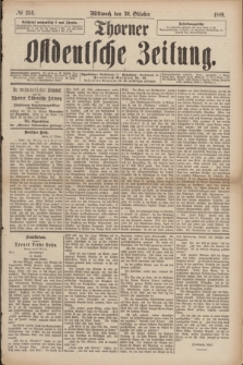Thorner Ostdeutsche Zeitung. 1889, № 254 (30 Oktober)