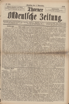 Thorner Ostdeutsche Zeitung. 1889, № 258 (3 November) + dod.