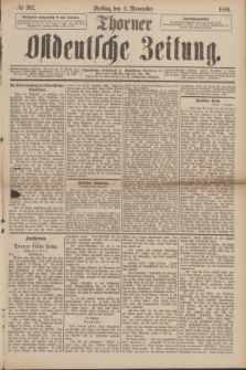 Thorner Ostdeutsche Zeitung. 1889, № 262 (8 November)