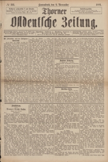 Thorner Ostdeutsche Zeitung. 1889, № 263 (9 November)