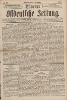 Thorner Ostdeutsche Zeitung. 1889, № 265 (12 November)
