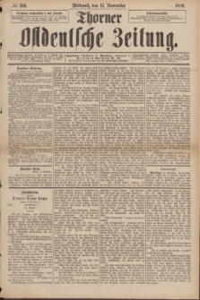 Thorner Ostdeutsche Zeitung. 1889, № 266 (13 November)