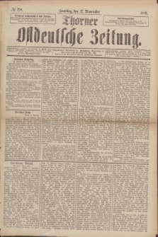 Thorner Ostdeutsche Zeitung. 1889, № 270 (17 November) + dod.