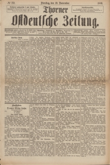 Thorner Ostdeutsche Zeitung. 1889, № 271 (19 November)