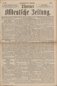 Thorner Ostdeutsche Zeitung. 1889, № 287 (7 Dezember)