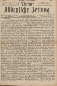 Thorner Ostdeutsche Zeitung. 1889, № 297 (19 Dezember) + dod.