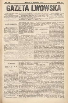 Gazeta Lwowska. 1892, nr 180