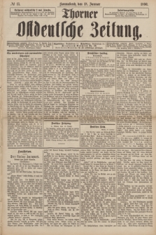 Thorner Ostdeutsche Zeitung. 1890, № 15 (18 Januar)