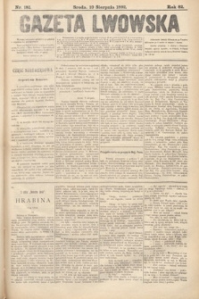 Gazeta Lwowska. 1892, nr 181