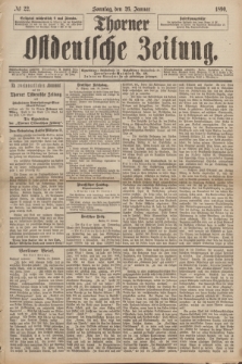 Thorner Ostdeutsche Zeitung. 1890, № 22 (26 Januar)