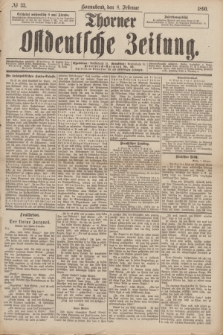Thorner Ostdeutsche Zeitung. 1890, № 33 (8 Februar)