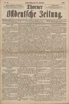 Thorner Ostdeutsche Zeitung. 1890, № 43 (20 Februar)
