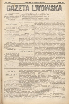 Gazeta Lwowska. 1892, nr 182