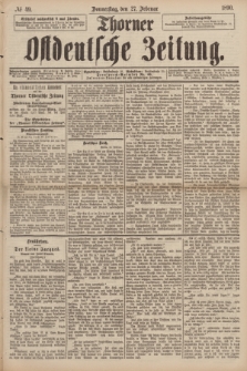 Thorner Ostdeutsche Zeitung. 1890, № 49 (27 Februar)