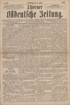 Thorner Ostdeutsche Zeitung. 1890, № 138 (17 Juni)
